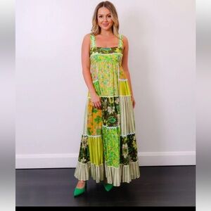 Alemais Winnie Spliced Midi Dress